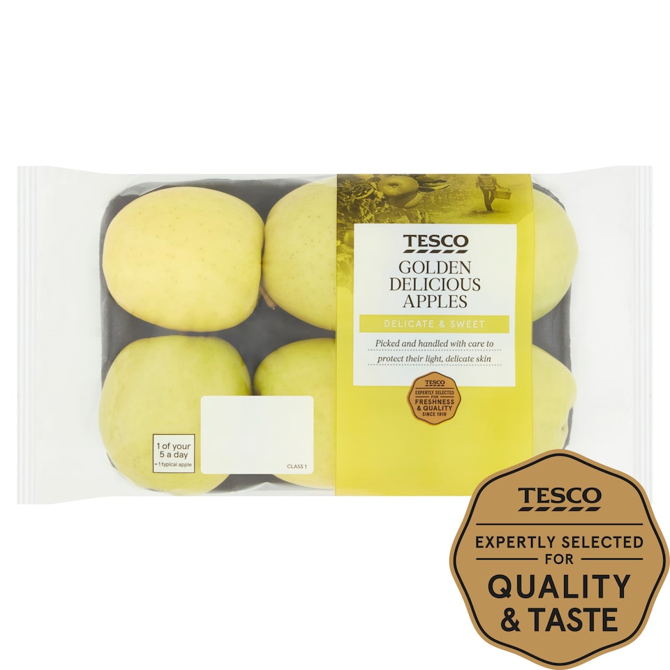 Tesco Golden Delicious Apple Minimum 5 Pack