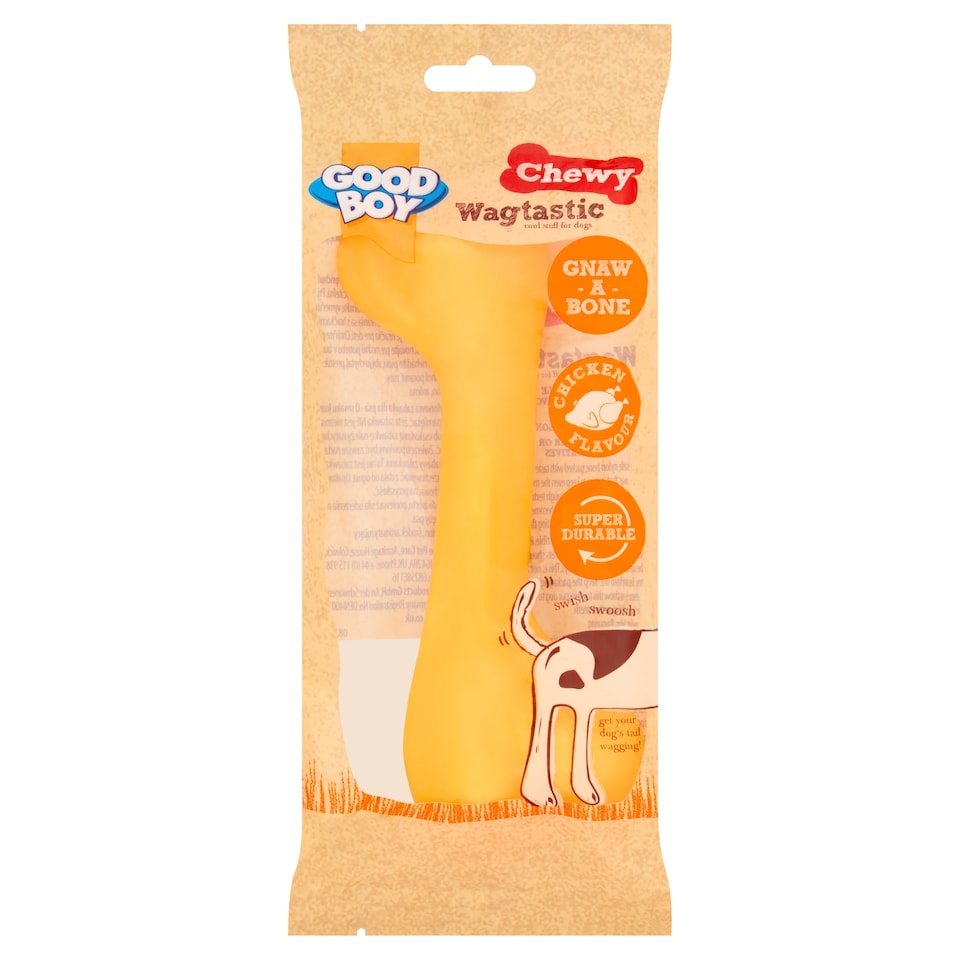 image 1 of Wagtastic Gnaw A Bone Dog Toy