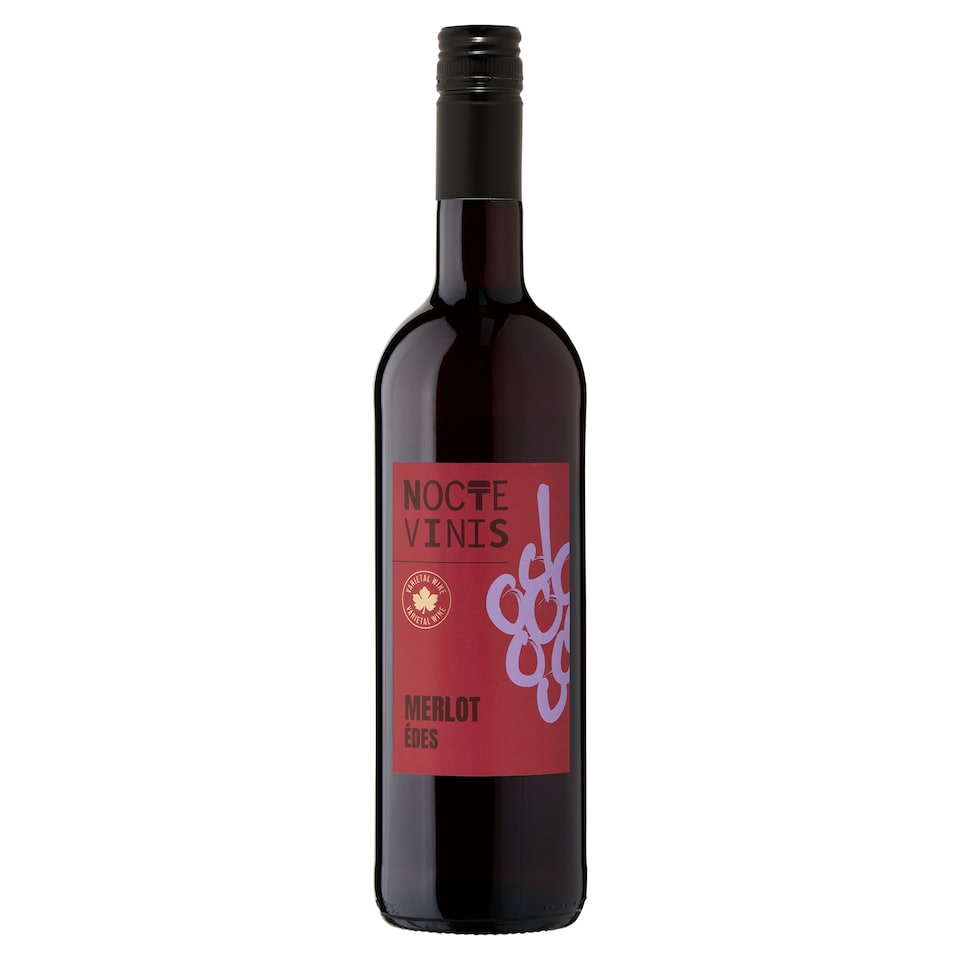 Nocte Vinis Felső-Magyarországi Merlot édes vörösbor 10,5% 750 ml