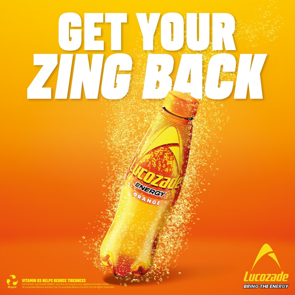 image 1 of Lucozade Orange 6 X 380Ml