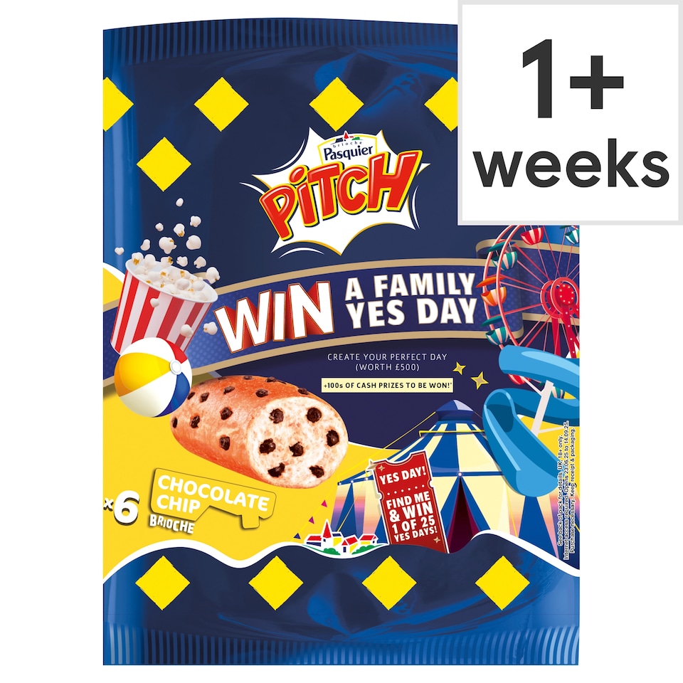 Brioche Pasquier Pitch Chocolate Chip Brioche 6 Pack