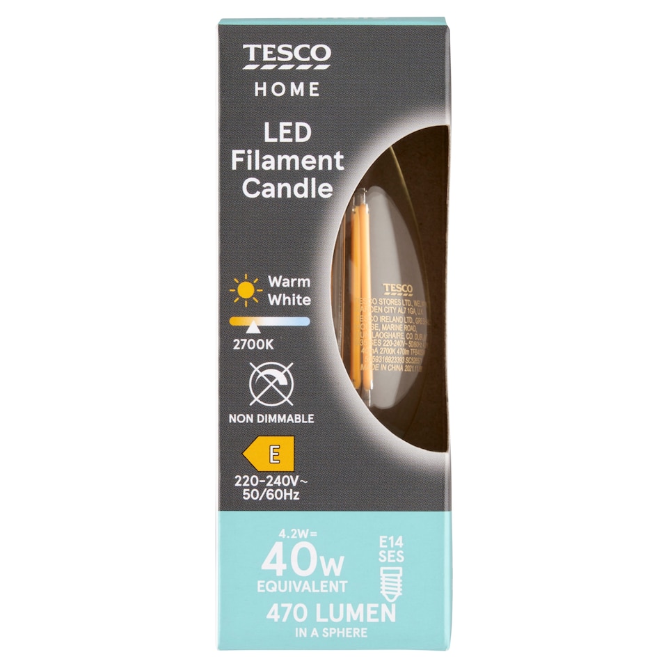image 1 of Tesco Home LED žárovka 4,2W E14 teplé bílé světlo 1 ks