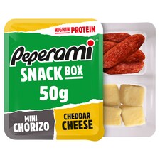 Peperami Snack Box Mini Chorizo & Cheddar Cheese 50G