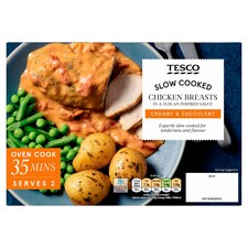 Tesco Slow Cooked Creamy Tuscan Inspired Chicken Breasts 470g