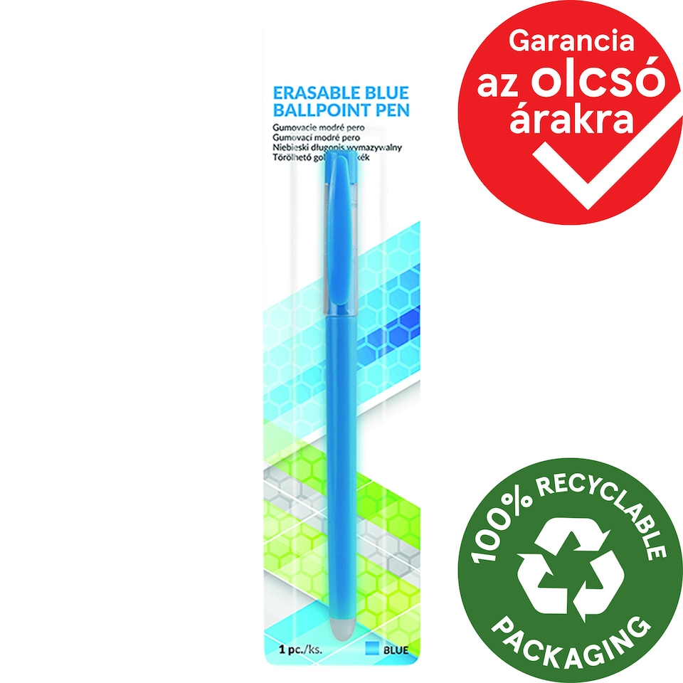 Erasable Blue Ballpoint Pen 1 pcs
