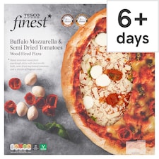 Tesco Finest Buf/Mozz And Sun Dried Tomato Wdfire Pizza 475G