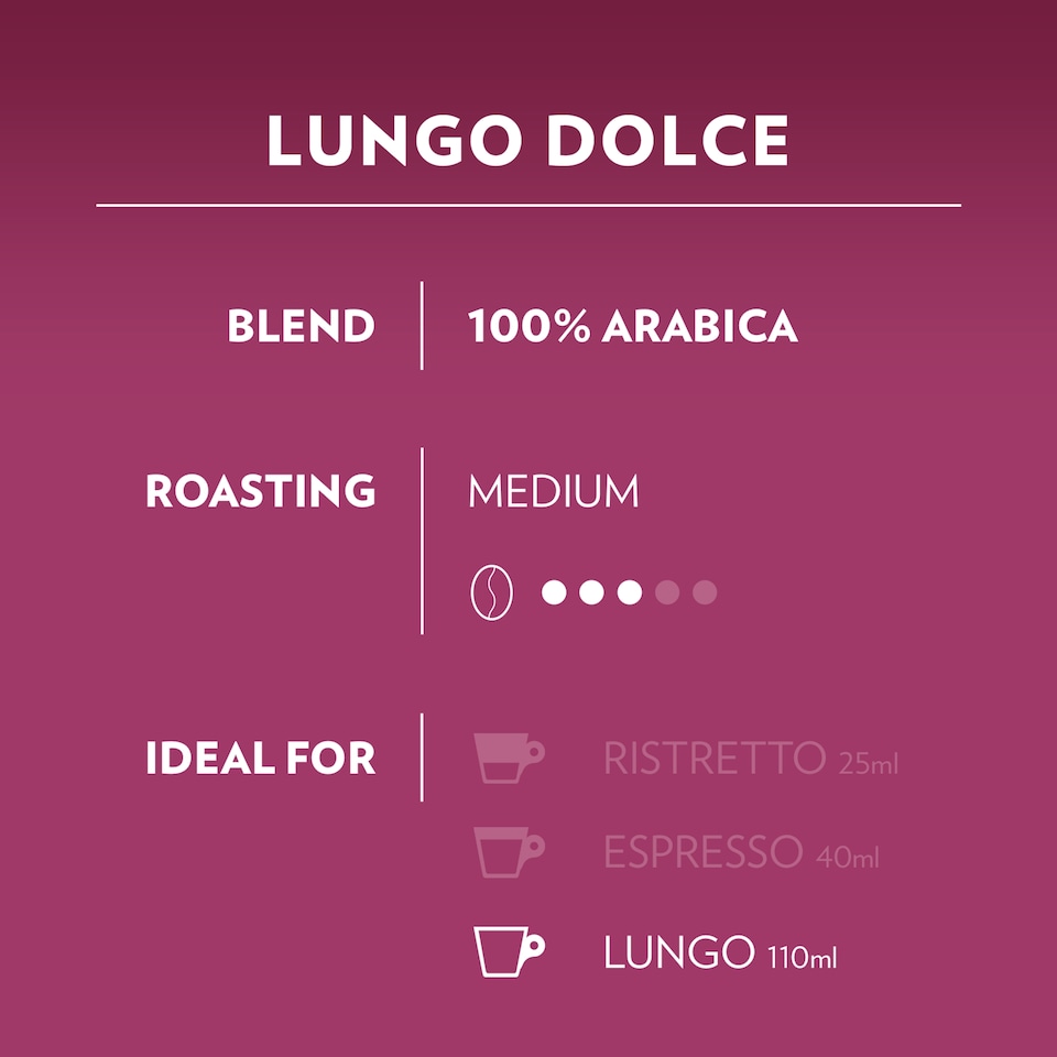image 1 of Lavazza A Modo Mio Lungo Dolce Coffee 16 Capsules