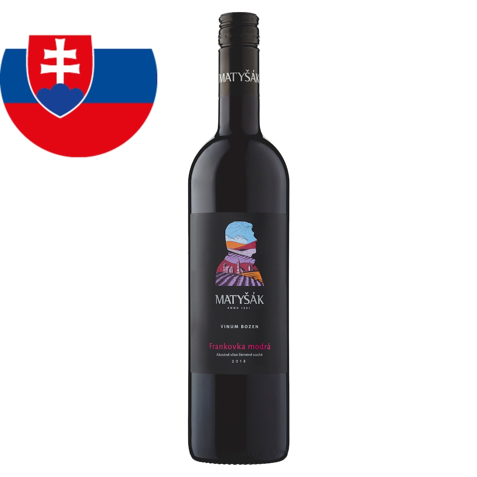 Matyšák Frankovka modrá akostné víno červené suché 0,75 l