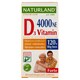 Naturland Premium D₃-vitamin 4000 NE forte étrend-kiegészítő tabletta 120 db 22,02 g  1. kép