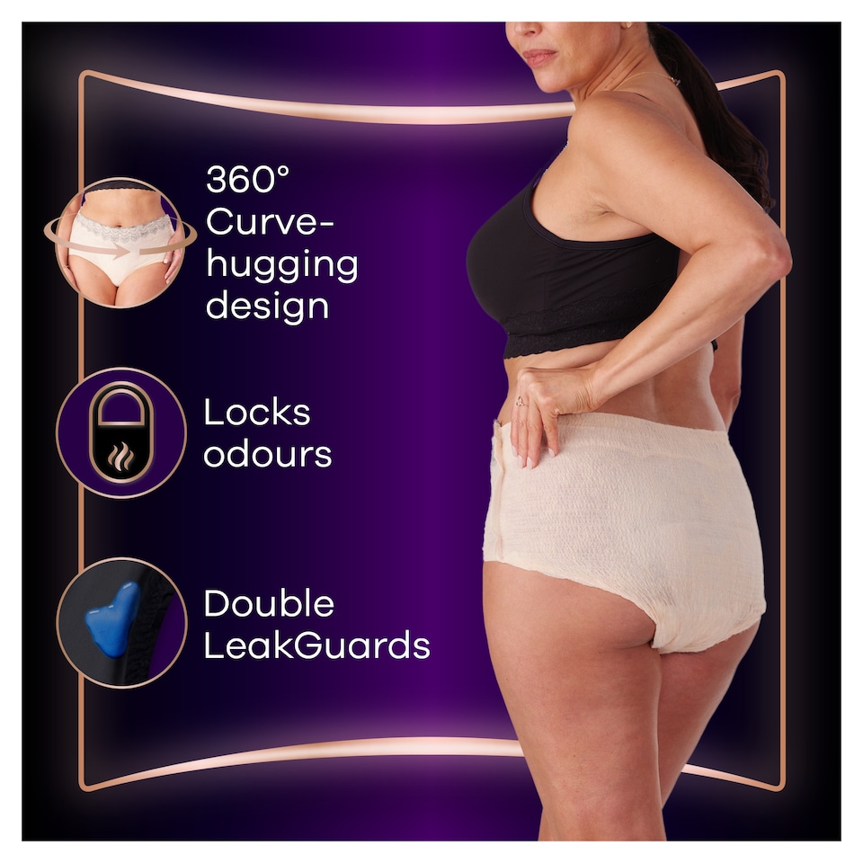 image 1 of Always Discreet Boutique Incontinence Pants Large 8 pack