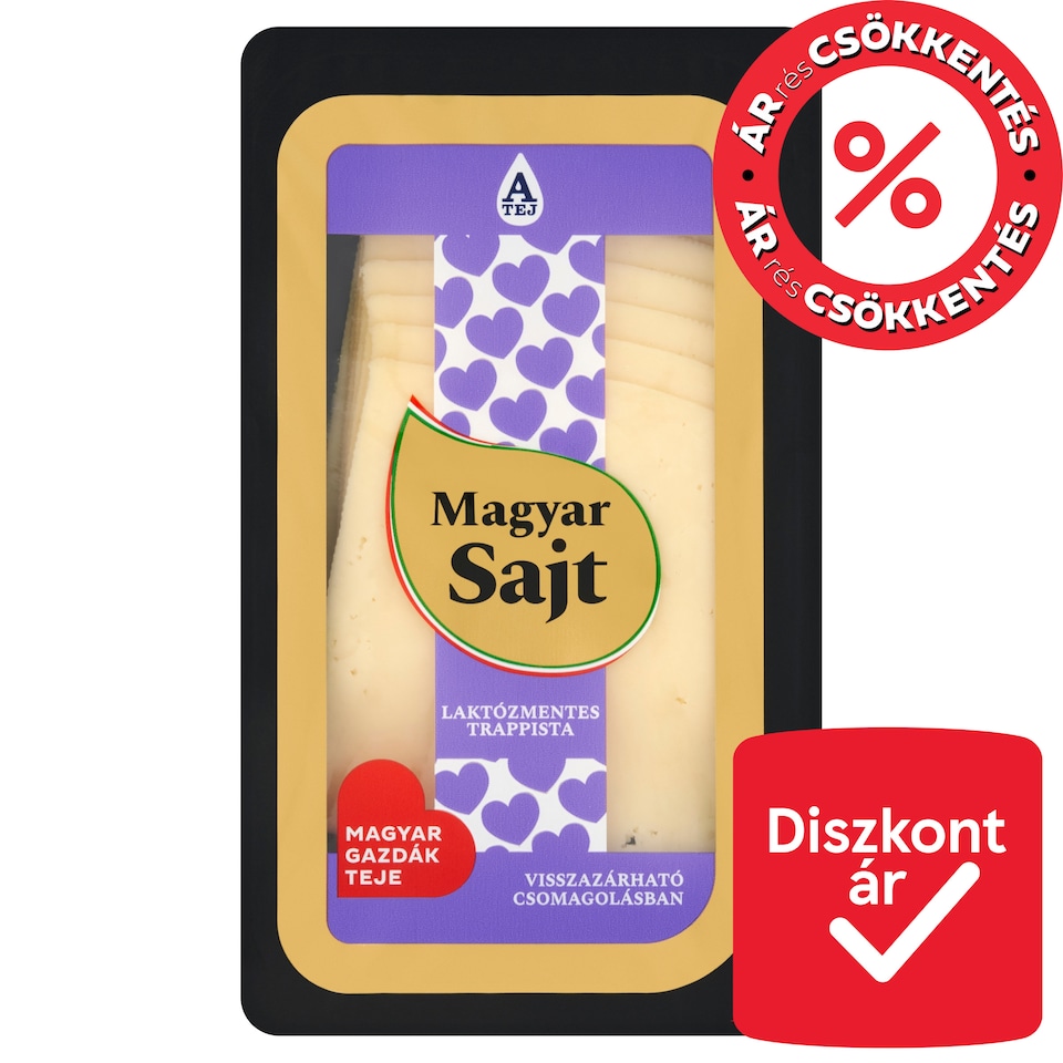 Magyar Sajt laktózmentes trappista 125 g  1. kép
