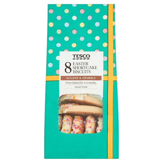 Tesco Shortcake Easter Egg Biscuits 8 pack Tesco Groceries