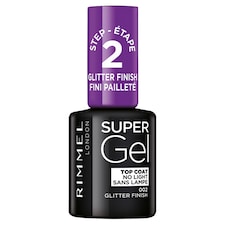 Rimmel Super Gel Nail Polish Top Coat - Glitter 12ml