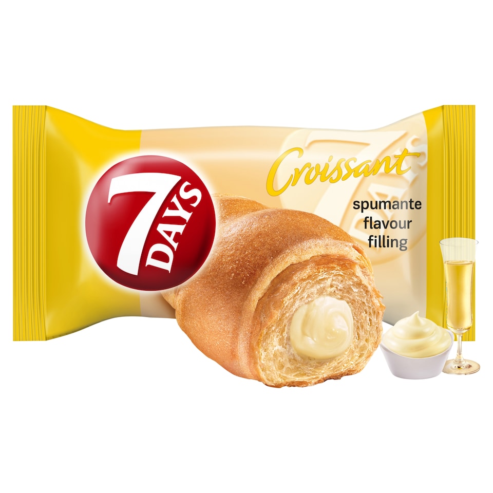7 Days Croissant s náplňou s príchuťou talianskeho šumivého vína spumante 60 g