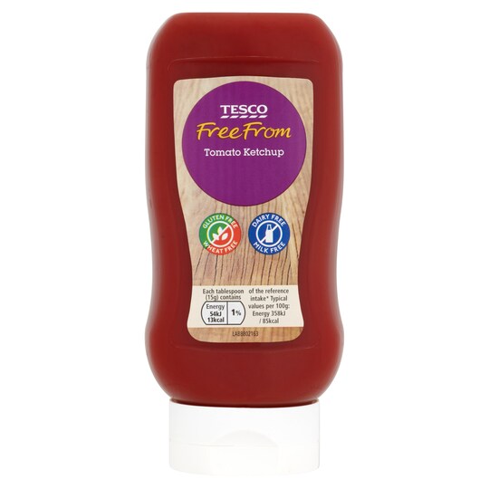 Tesco Free From Tomato Ketchup 460G Tesco Groceries