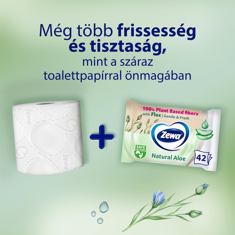 Zewa Aloe Vera nedves toalettpapír 42 db  1. kép