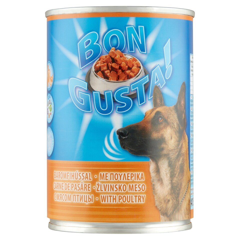 Bon Gusta! Complete Pet Food for Adult Dogs with Poultry Meat 415 g