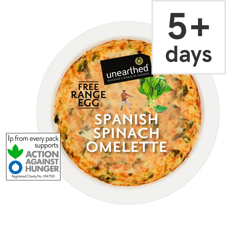 Unearthed Spanish Omelette with Spinach 250g Tesco Groceries