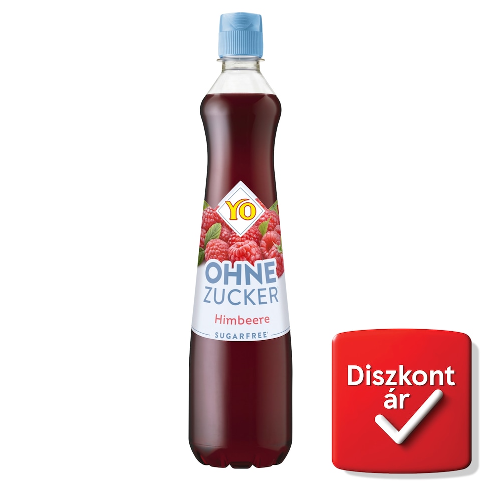 Yo málna ízesítésű szörp édesítőszerekkel 0,7 l
