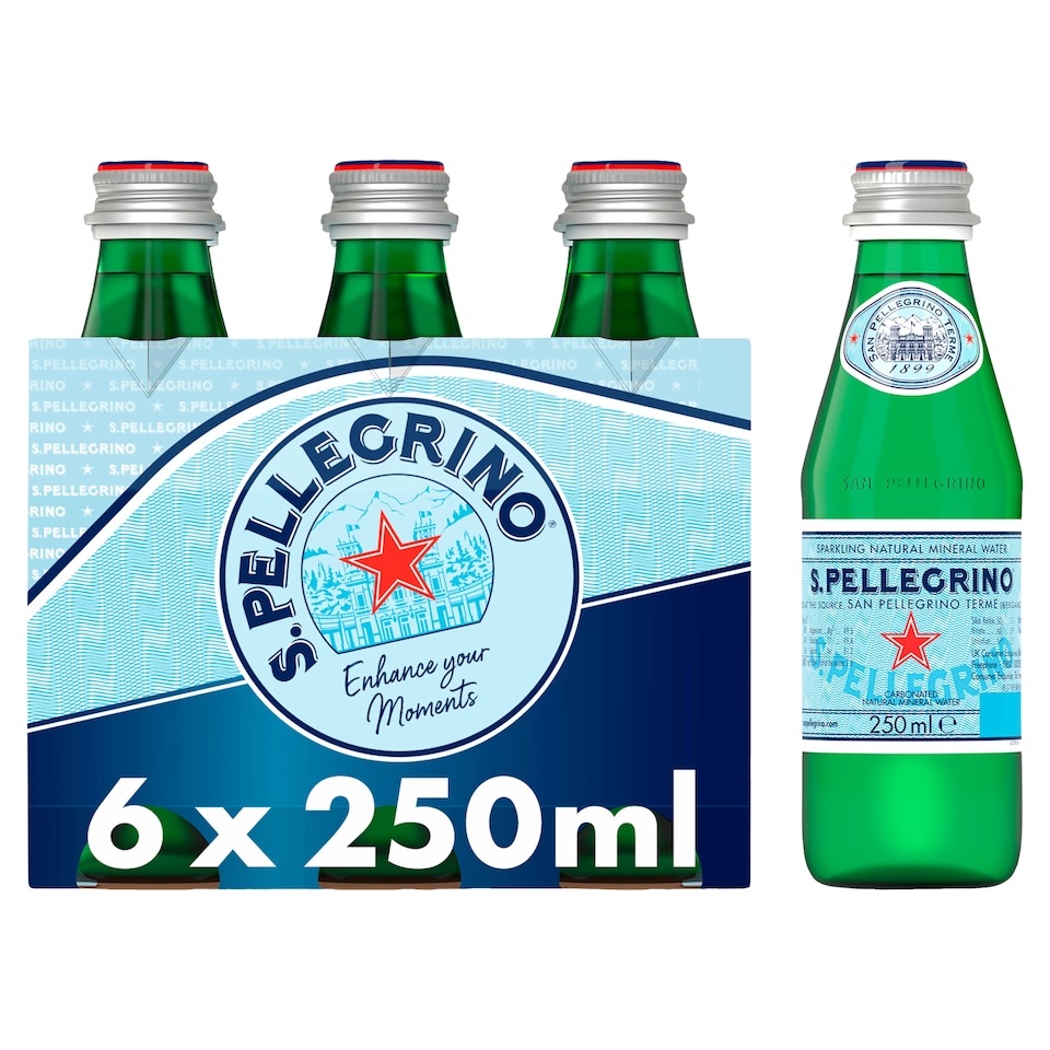 San Pellegrino Sparkling Water 6 X 250Ml