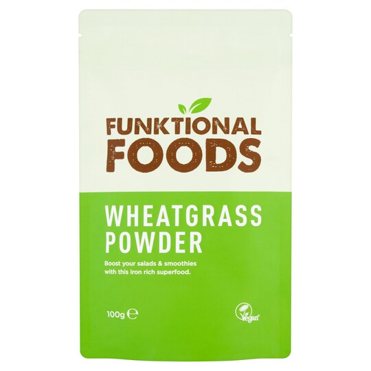 Funktional Foods Wheatgrass Powder 100G Tesco Groceries