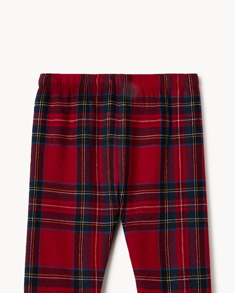 image 1 of Christmas Baby Cotton Rich Checked Revere Matching Family Pyjama Set in Red
