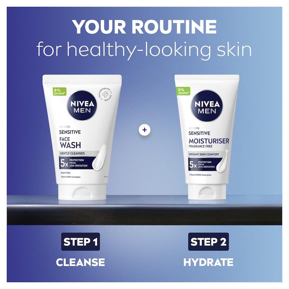 image 1 of NIVEA MEN Sensitive Face Wash 100ml