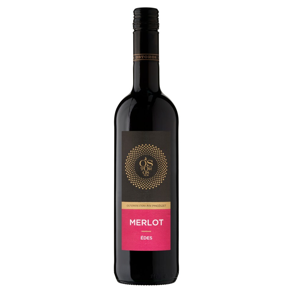 Ostorosbor Felső-Magyarországi Merlot édes vörösbor 12% 750 ml 1. kép