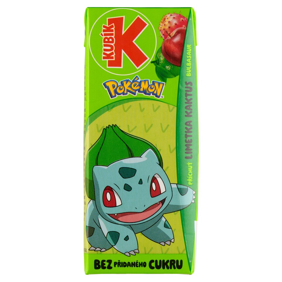 image 1 of Kubík Pokémon Bulbasaur Lime Cactus Flavor 200 ml
