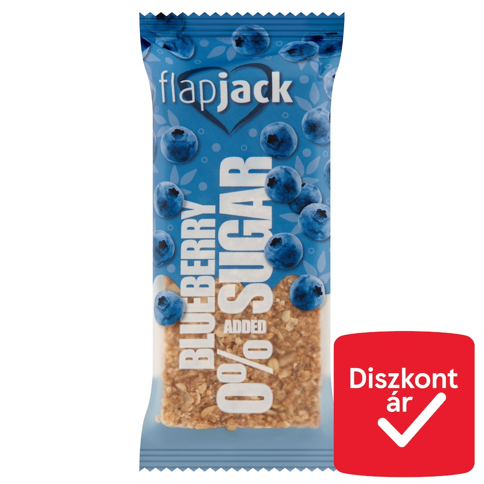 FlapJack zabszelet liofilizált kékáfonya darabokkal, hozzáadott cukor nélkül 100 g