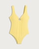 image 4 of F&F Textured Starfish Accent Swimsuit in Yellow