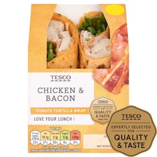 Tesco Chicken & Bacon Wrap