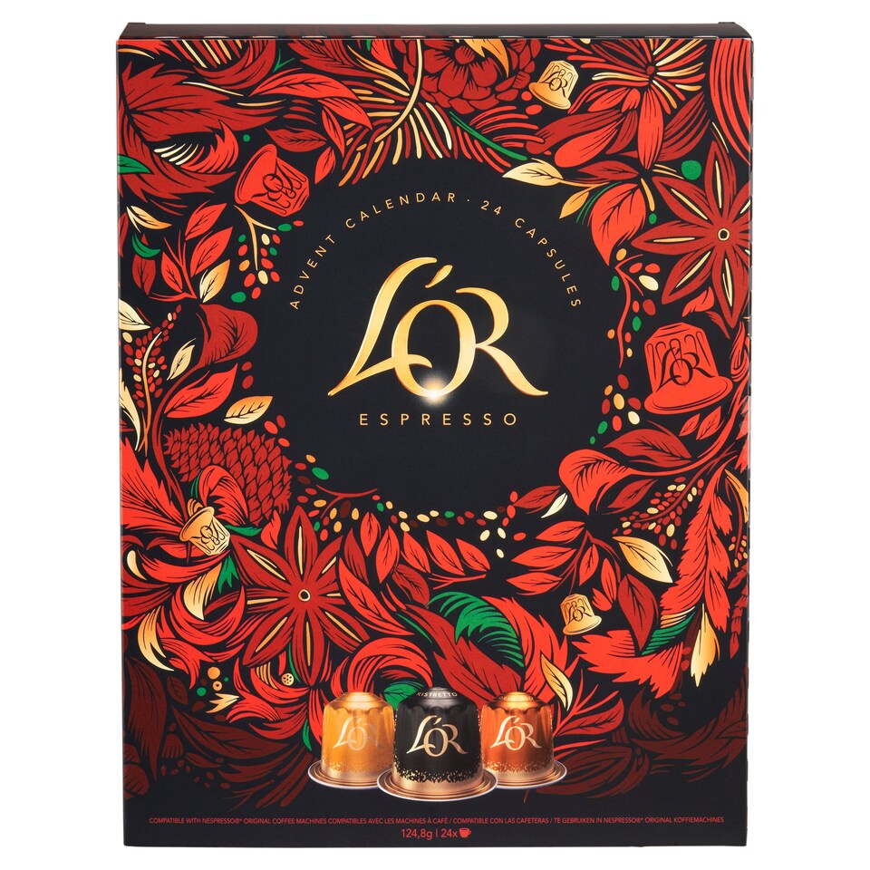 image 1 of L'OR Espresso Advent Calendar Roasted Ground Coffee 24 Capsules 124.8 g