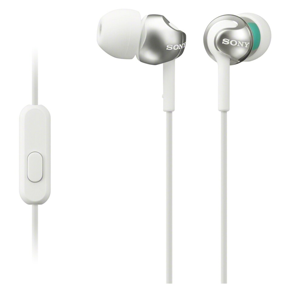 Sony Mdr Ex110ap In Ear White W/Mic