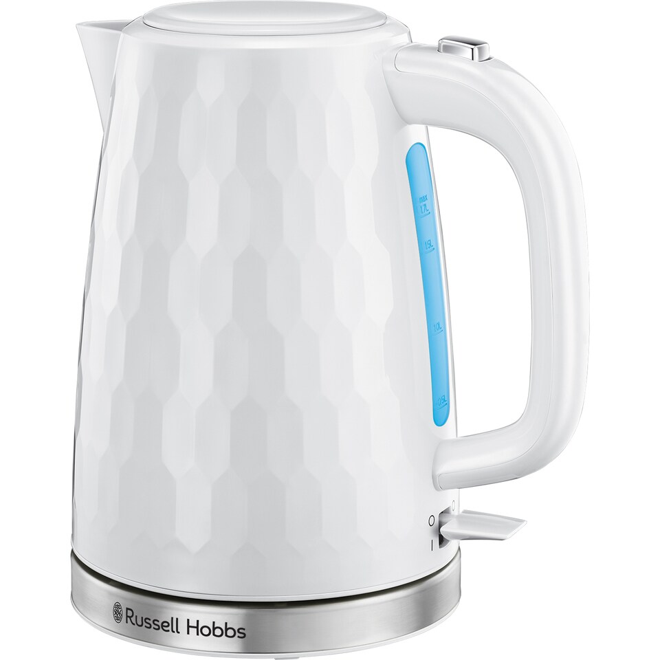 image 1 of Russell Hobbs Honeycomb Kettle - White
