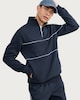 image 1 of F&F Cotton Rich Regular Fit Half Zip Co-ord Sweatshirt in Navy