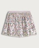 image 4 of F&F Girls Pull On Sequin Skirt in Multi