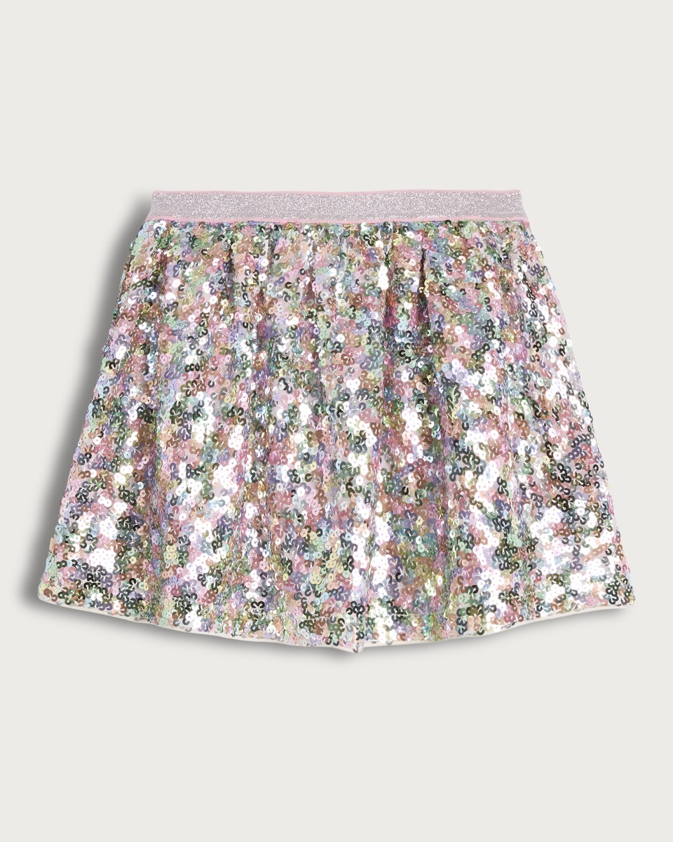 F&F Girls Pull On Sequin Skirt in Multi