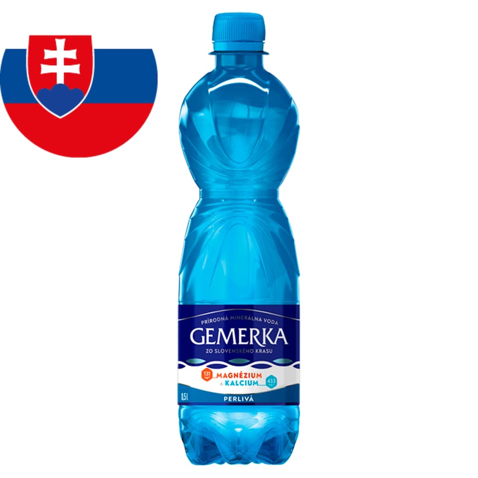 Gemerka Magnézium + vápnik prírodná minerálna voda perlivá 0,5 l
