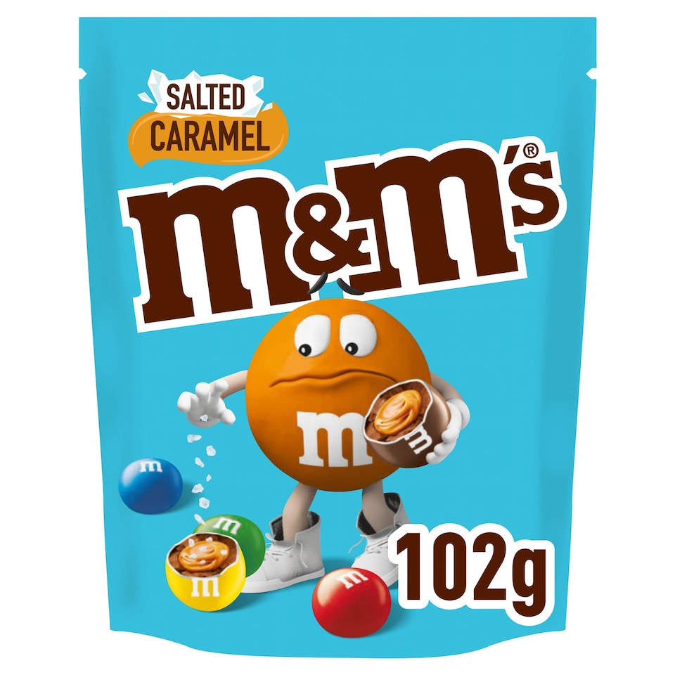 image 1 of M&M's Salted Caramel Chocolate Pouch Bag 102G