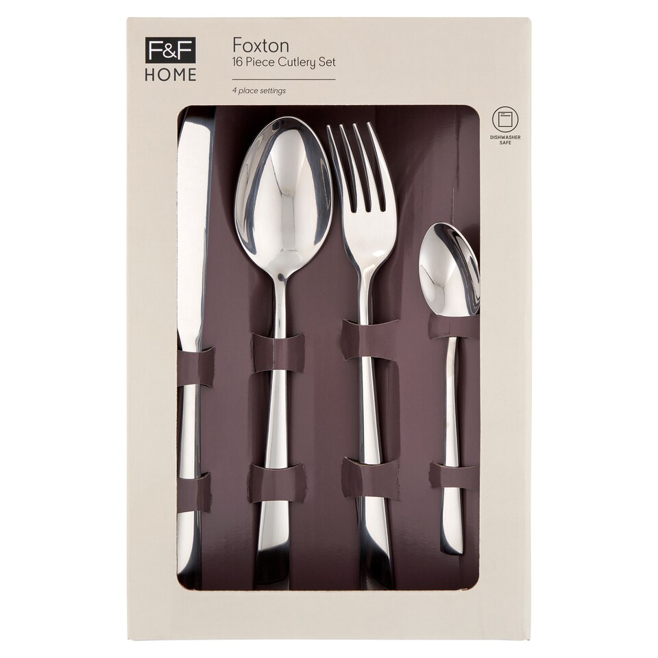 F&F Home Foxton súprava príborov 16 ks