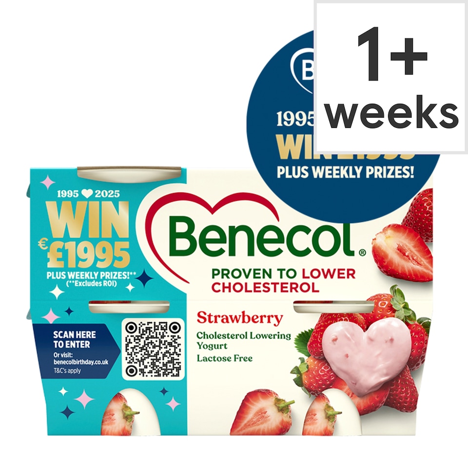 image 1 of Benecol Strawberry Yogurt 4x115g