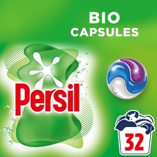 Persil Bio 3 In 1 Laundry Washing Capsules 32 Washes 675.2G