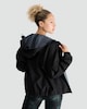 image 3 of F&F Active Waterproof Hooded Zip Up Jacket in Black