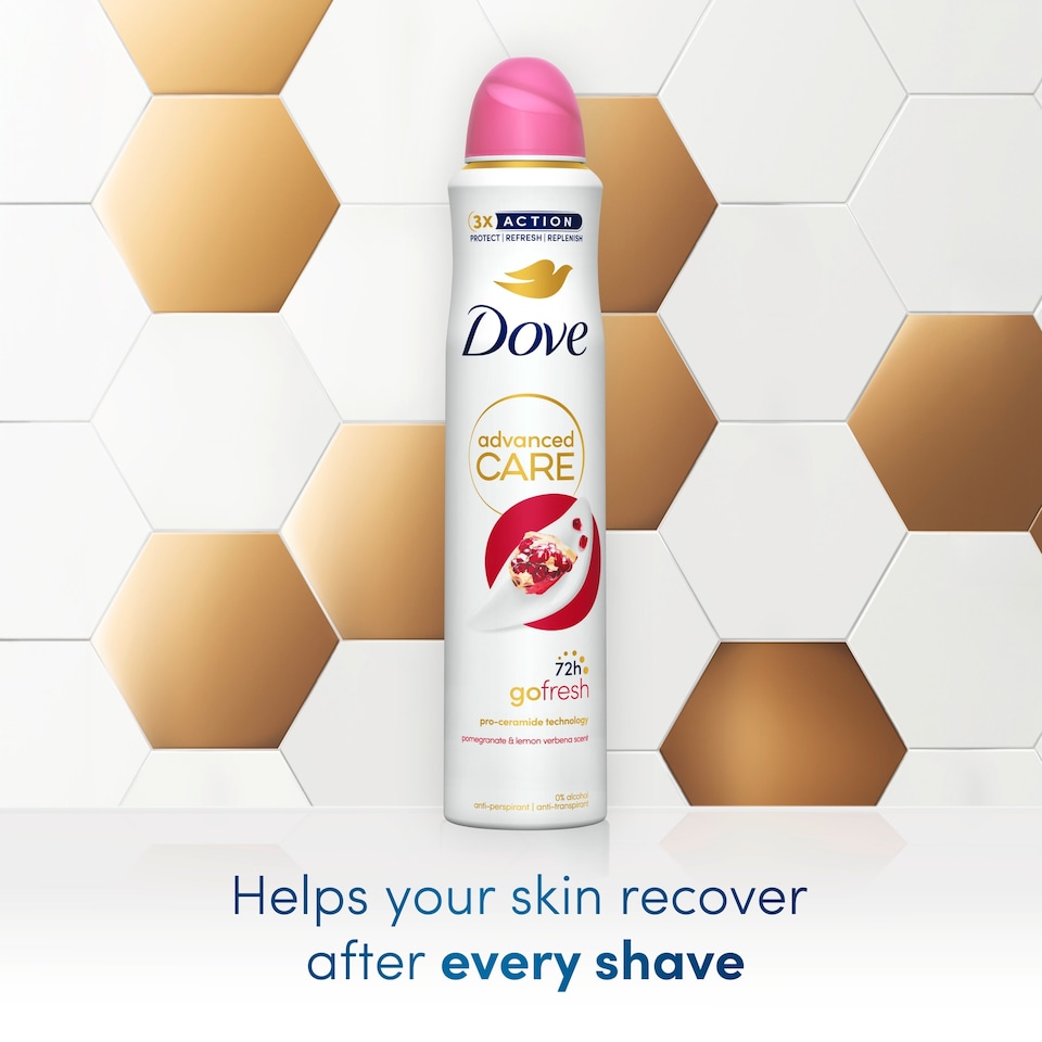 image 1 of Dove Women Go Fresh Pomegranate 72h Advanced Care Antiperspirant Deodorant 200ml