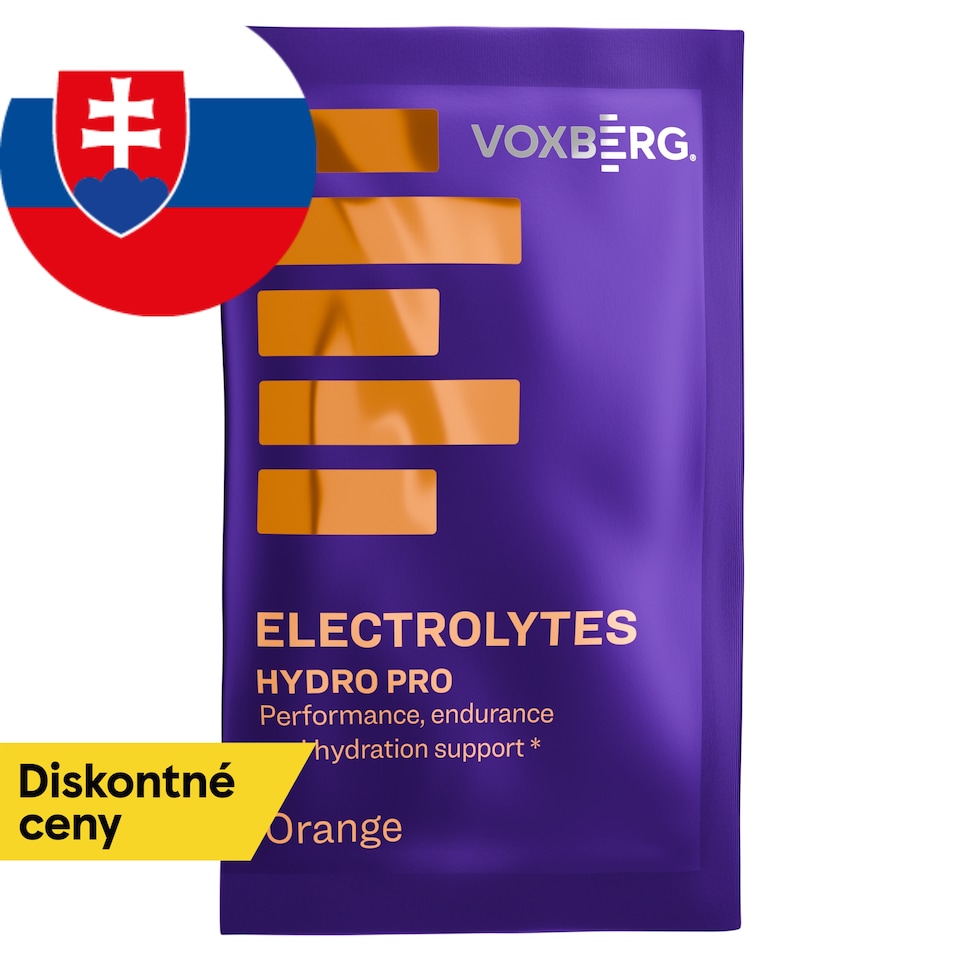 Voxberg Prášok na prípravu nápoja s obsahom elektrolytov s pomarančovou príchuťou 22 g
