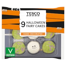 Tesco 9 Halloween Fairy Cakes 