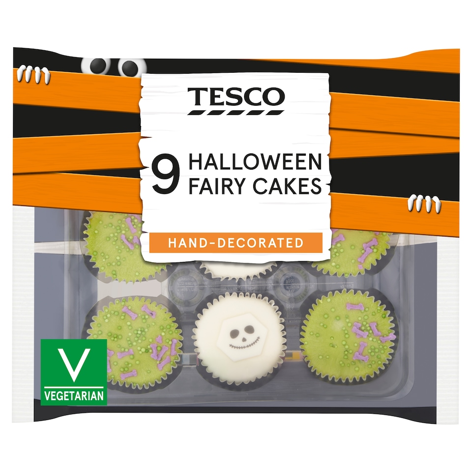 Tesco 9 Halloween Fairy Cakes 