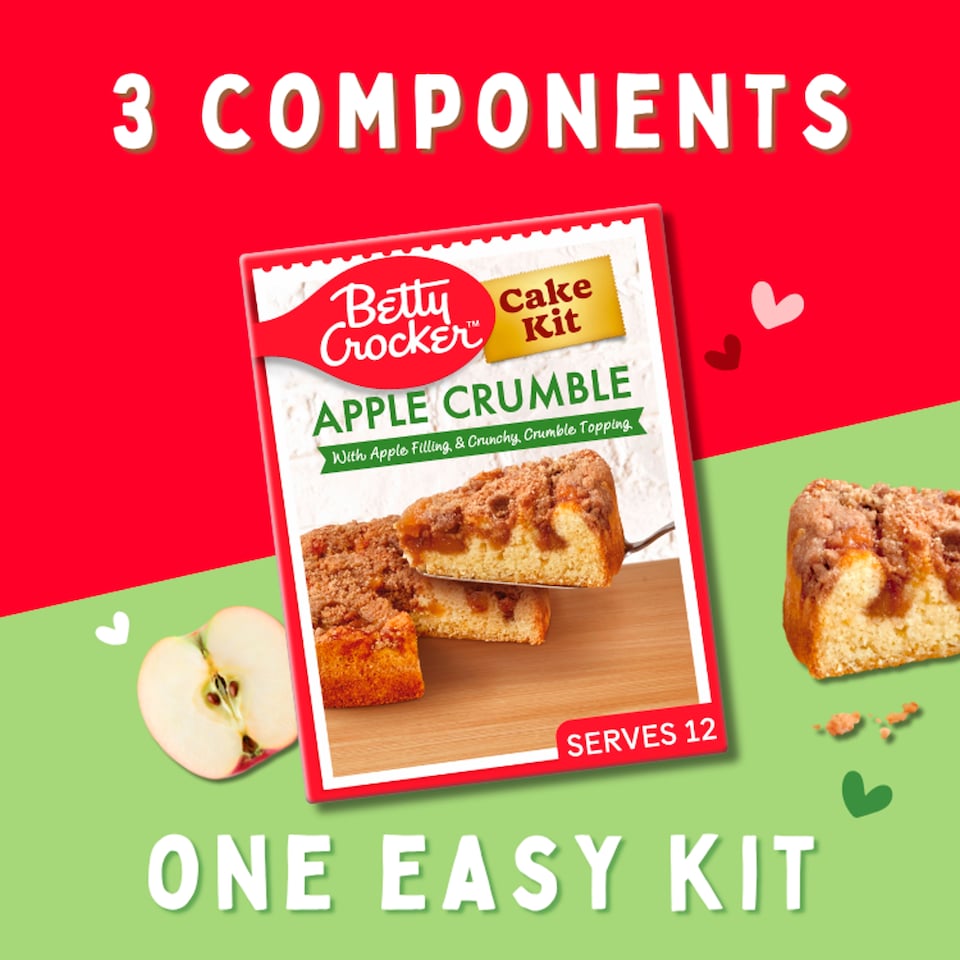 image 1 of Betty Crocker Apple Crumble Cake Kit 388g