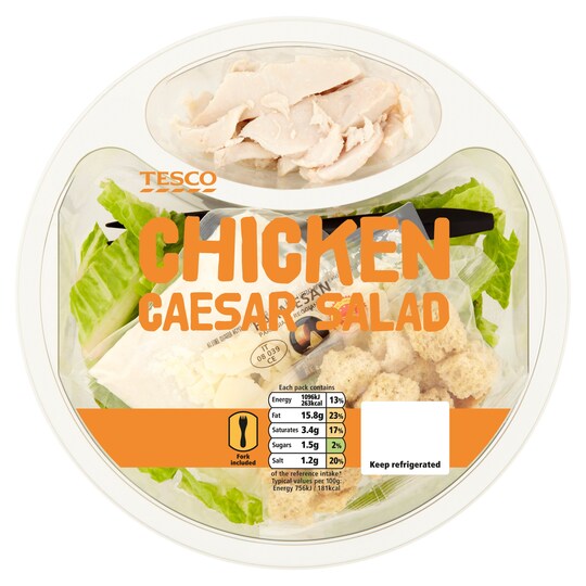 Tesco Chicken Caesar Salad 145G Tesco Groceries